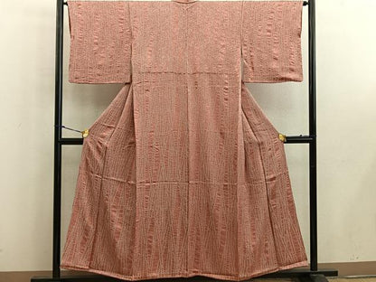 平和屋着物■上質な小紋　総絞り　竹　正絹　逸品　BAAW6703mz