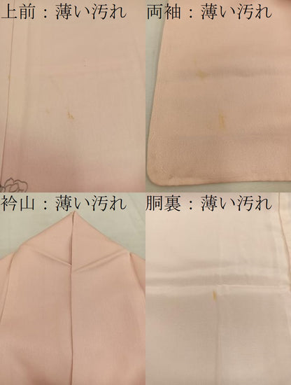 平和屋着物■訪問着　草花文　暈し染め　正絹　逸品　BAAW6708mz