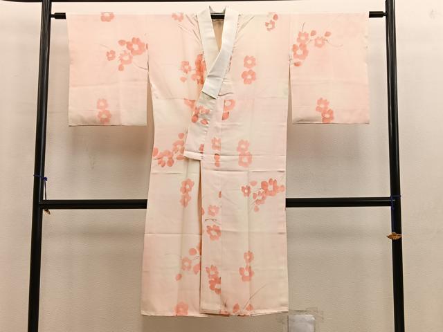平和屋着物■長襦袢 袷 草花文 暈し染め 正絹 逸品 BAAW6712mz