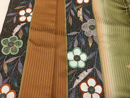 平和屋着物■訪問着　梅花文　暈し染め　金彩　正絹　逸品　BAAW6718mz