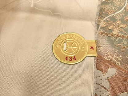 平和屋着物▼西陣　六通柄袋帯　唐織　夢佳人　証紙付き　正絹　逸品　BAAW6747mz
