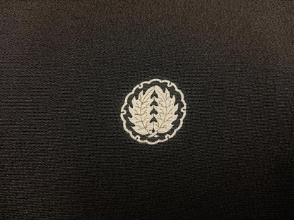 平和屋着物■五代 歌舞伎役者 坂東八十助 黒留袖 刺繍 鳳凰花文 暈し染め 金銀彩 正絹 逸品 BAAW6858mz