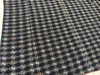 平和屋着物■上質な小紋 菱 正絹 逸品 未使用 BAAW6860mz