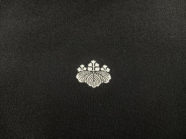 平和屋着物■豪華黒留袖　駒刺繍　地紙重ね鼓飛鶴花文　金彩　正絹　逸品　BAAW6861mz