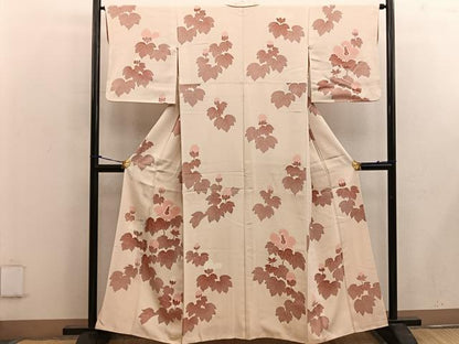 平和屋着物■訪問着 草花文 正絹 逸品 BAAW6873mz