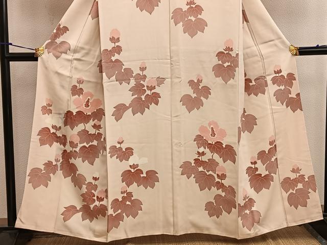 平和屋着物■訪問着 草花文 正絹 逸品 BAAW6873mz