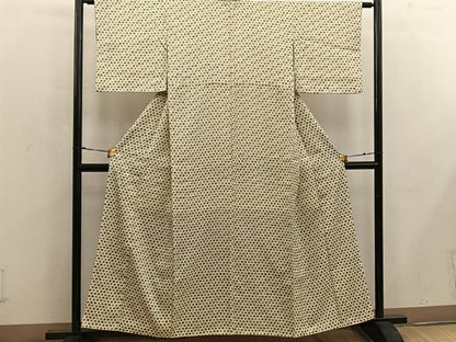 平和屋着物■上質な小紋　独楽　正絹　逸品　BAAW6879mz