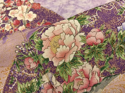 平和屋着物■訪問着 地紙重ね花文 金彩 正絹 逸品 BAAW6915mz