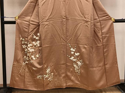 平和屋着物■訪問着 枝梅文 金彩 正絹 逸品 BAAW6917mz