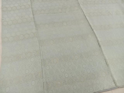 平和屋着物■上質な小紋　亀甲花文　金糸　正絹　逸品　BAAW6938mz