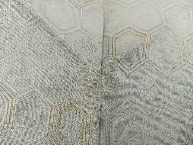 平和屋着物■上質な小紋　亀甲花文　金糸　正絹　逸品　BAAW6938mz