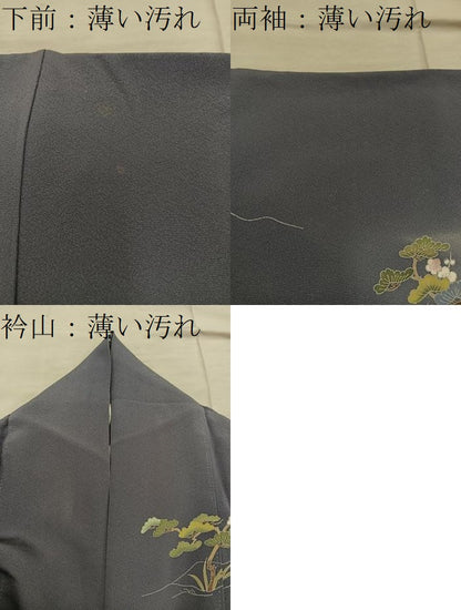 平和屋着物■訪問着 作家物 風景花文 正絹 逸品 BAAW6982mz