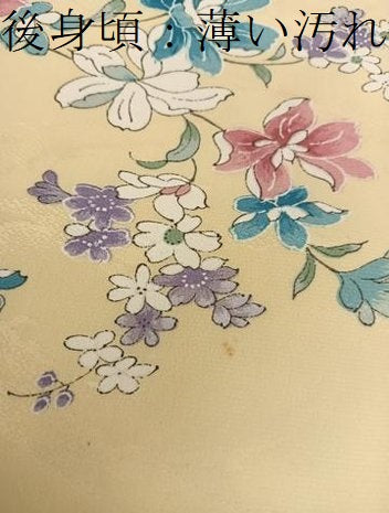 平和屋着物■上質な小紋 草花文 正絹 逸品 BAAW6986mz