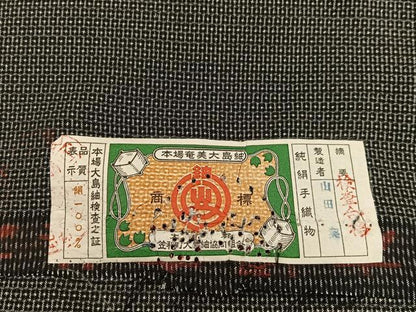 平和屋着物■男性　本場大島紬　アンサンブル　100亀甲　総詰め　正絹　逸品　BAAW6994mz