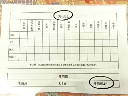 平和屋着物◎六通柄袋帯　唐織　伝統工芸錦　籠目桜鳳凰文　金銀糸　正絹　逸品　BAAW7014qw