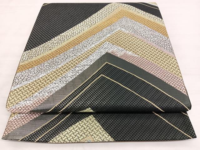 平和屋着物◎六通柄袋帯　幻想乃山河　金銀糸　正絹　逸品　BAAW7018qw