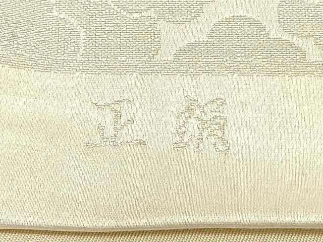 平和屋着物◎六通柄袋帯 孔雀文 金銀糸 正絹 逸品 BAAW7110qw