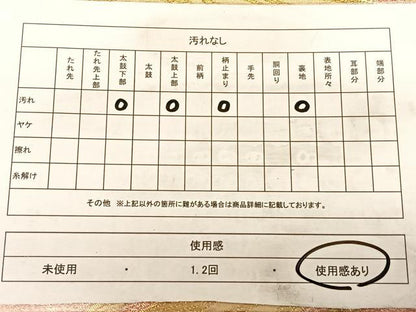 平和屋着物◎六通柄袋帯　光琳水　金糸　正絹　逸品　BAAW7139qw