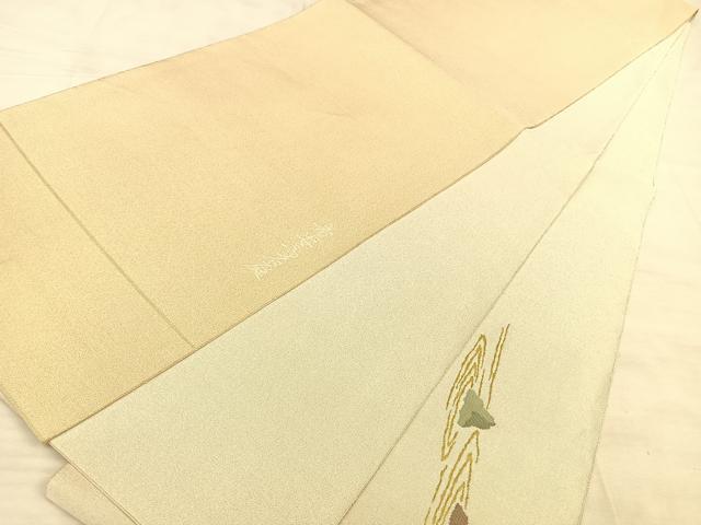 平和屋着物◎太鼓柄袋帯　綴れ　龍安寿石庭　金糸　正絹　逸品　BAAW7146qw