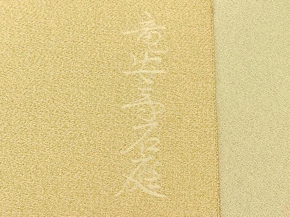 平和屋着物◎太鼓柄袋帯　綴れ　龍安寿石庭　金糸　正絹　逸品　BAAW7146qw