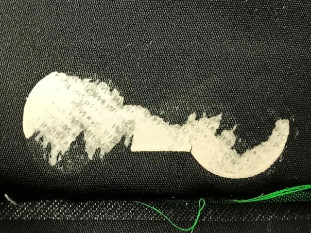 平和屋着物◎西陣 六通柄袋帯 唐織 鳳凰亀甲丸文 黒地 金糸 正絹 逸品 BAAW7162qw