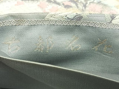 平和屋着物◎六通柄袋帯 唐織 古都名花 金銀糸 正絹 逸品 BAAW7226qw