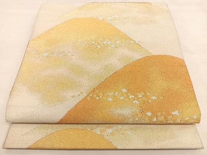 平和屋着物◎太鼓柄袋帯　綴れ　遠山箔散らし　金銀糸　正絹　逸品　BAAW7241qw
