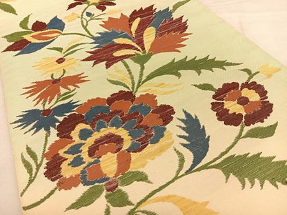 平和屋着物◎六通柄　本袋帯　更紗花唐草文　正絹　逸品　BAAW7370qw