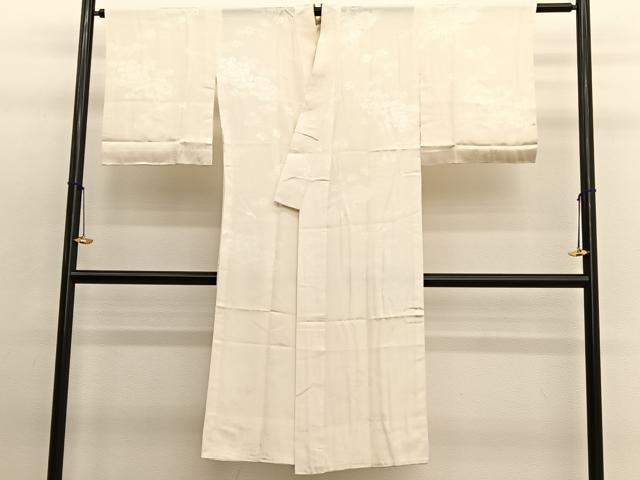平和屋着物■長襦袢　無双仕立て　草花地紋　正絹　逸品　BAAW7439hv