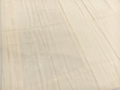平和屋着物■長襦袢　無双仕立て　草花地紋　正絹　逸品　BAAW7439hv