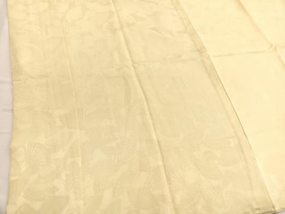 平和屋着物●長襦袢　無双仕立て　ふくれ織　檜扇地紋　砥粉色　鈴乃屋扱い　正絹　逸品　未使用　BAAW7450hv