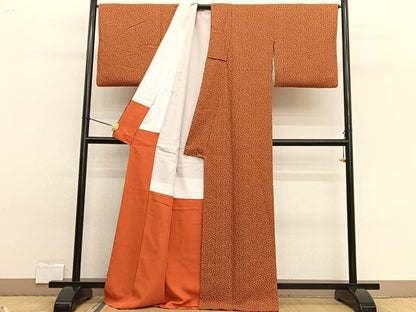 平和屋着物■上質な小紋 小花づくし 正絹 逸品 BAAW7608hv