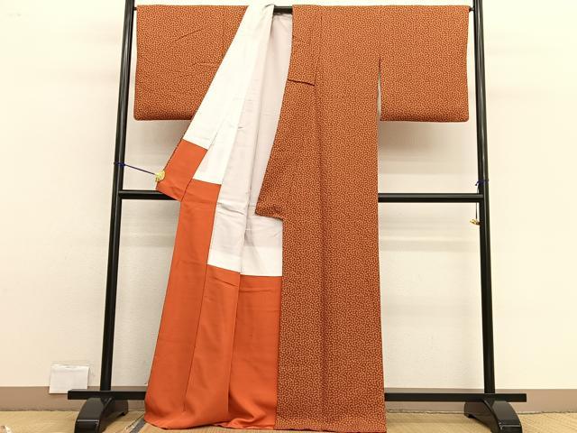 平和屋着物■上質な小紋 小花づくし 正絹 逸品 BAAW7608hv