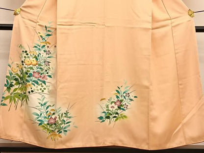 平和屋着物■訪問着　友禅　枝花文　暈し染め　そごう扱い　正絹　逸品　未使用　BAAW7634hv