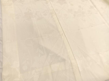 平和屋着物■長襦袢　無双仕立て　ふくれ織　桔梗地紋　正絹　逸品　BAAW7637hv