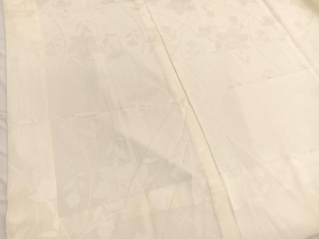 平和屋着物■長襦袢　無双仕立て　ふくれ織　桔梗地紋　正絹　逸品　BAAW7637hv