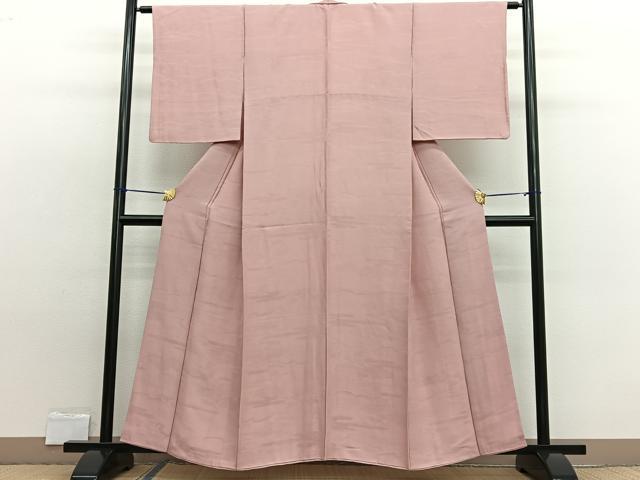 平和屋着物■上質な色無地　雲取り有職地紋　ときがら茶色　正絹　逸品　BAAW7642hv