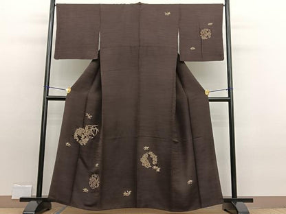 平和屋着物■訪問着　花丸文　一珍染　さが美扱い　正絹　逸品　BAAW7654hv