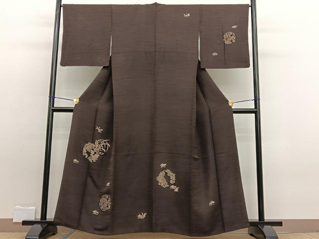 平和屋着物■訪問着　花丸文　一珍染　さが美扱い　正絹　逸品　BAAW7654hv
