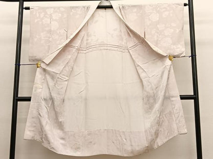 平和屋着物■長襦袢　無双仕立て　ふくれ織　辻が花　金彩　正絹　逸品　BAAW7657hv