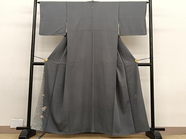平和屋着物■松尾光琳　色留袖　宝尽し　暈し染め　銀彩　正絹　逸品　BAAW7662hv