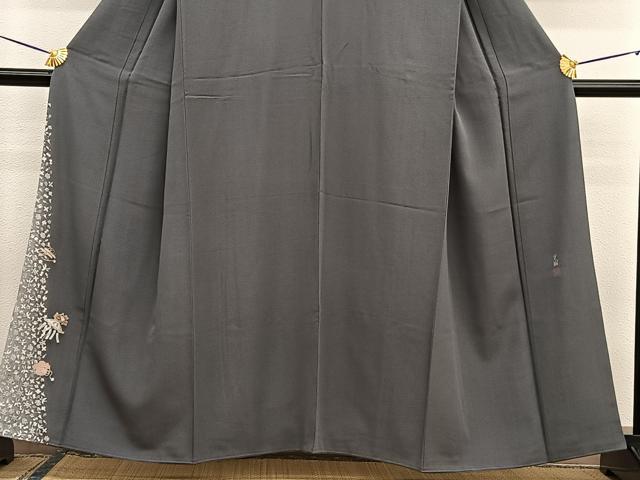 平和屋着物■松尾光琳　色留袖　宝尽し　暈し染め　銀彩　正絹　逸品　BAAW7662hv