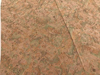 平和屋着物■上質な小紋 乱菊 鬼しぼ縮緬 正絹 逸品 BAAW7670hv