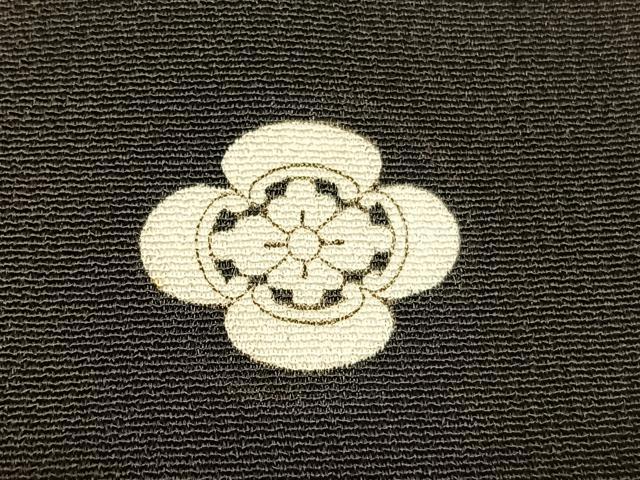 平和屋着物■豪華黒留袖　駒刺繍　松飛鶴文　金彩　正絹　逸品　BAAW7689hv