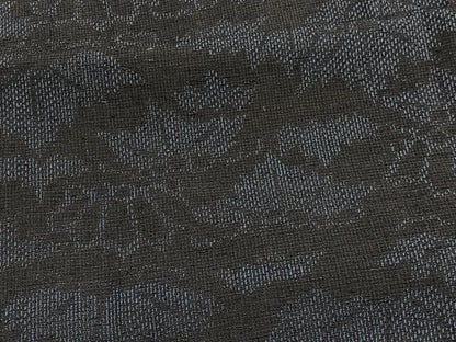 平和屋着物■上質な紬　草花文　正絹　逸品　BAAW7695hv