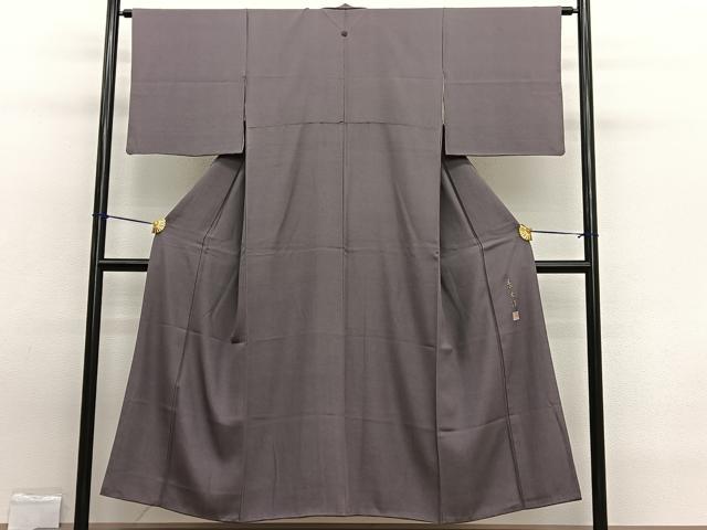 平和屋着物■江戸小紋　作家物　鮫小紋柄　草木染　正絹　逸品　BAAW7698hv