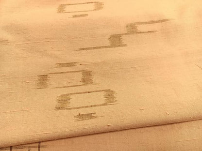 平和屋着物■上質な紬　絣文様　正絹　逸品　BAAW7699hv