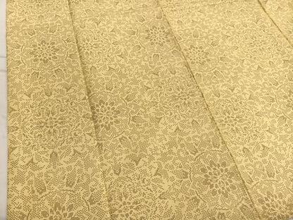 平和屋着物■上質な紬　飾花文　正絹　逸品　BAAW7700hv