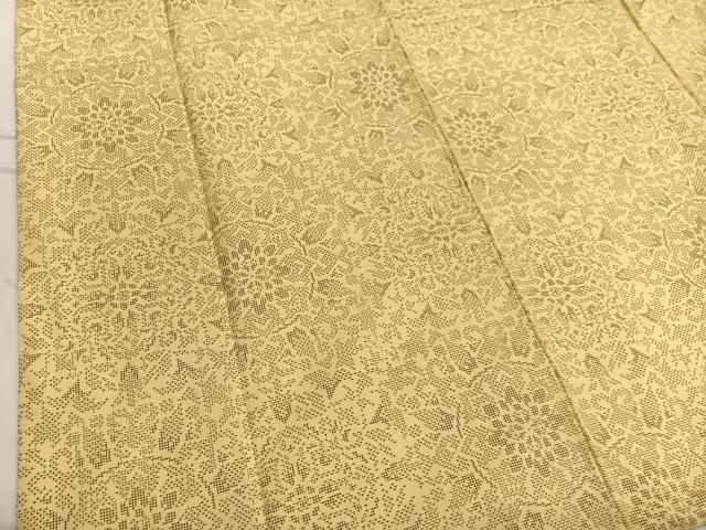 平和屋着物■上質な紬　飾花文　正絹　逸品　BAAW7700hv
