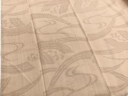 平和屋着物■上質な紬　立波文　正絹　逸品　BAAW7703hv
